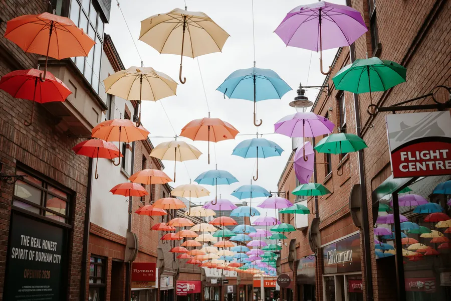 Bright, tidy retail shop floor cleaned by North Point Cleaning